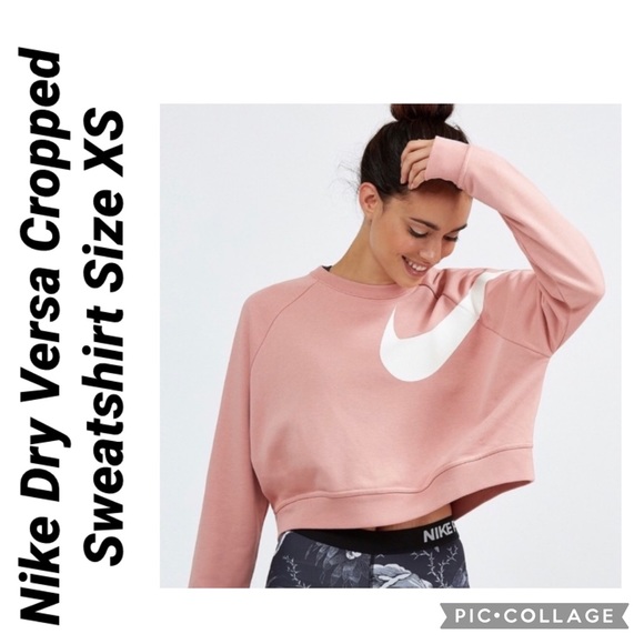 Nike Tops - Nike Dry Versa Cropped Sweatshirt Size XS